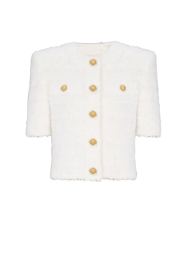 Balmain Cardigan in dotted tweed | Image 1 Balmain Cardigan in dotted tweed | Image 1