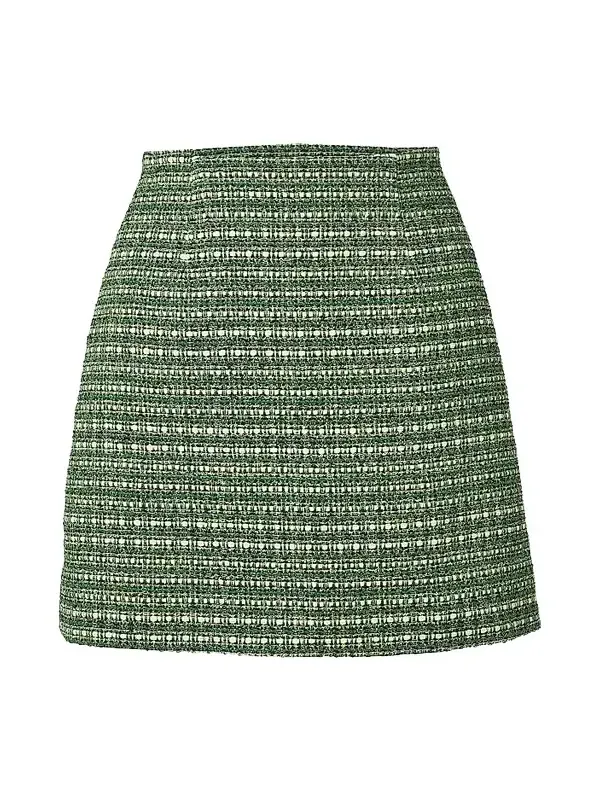 Women's Tweed Cotton-Blend Miniskirt Women's Tweed Cotton-Blend Miniskirt