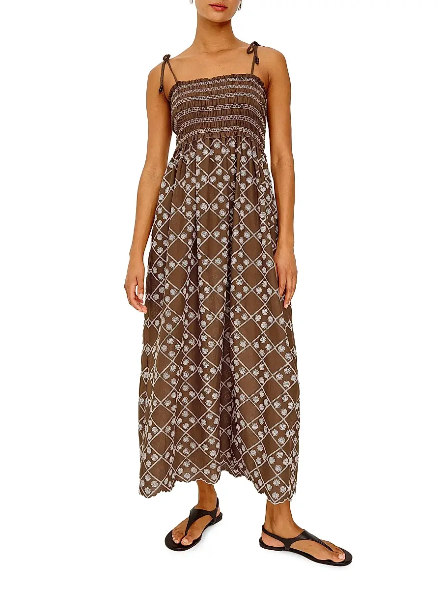 RAILS Women's Becca Eyelet Cotton Midi-Dress | Thumbnail 2 RAILS Women's Becca Eyelet Cotton Midi-Dress | Thumbnail 2