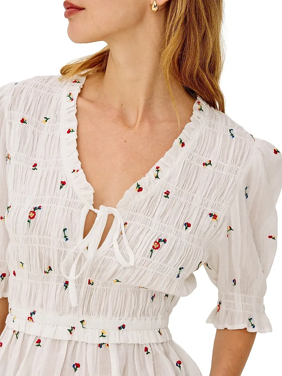 RAILS Women's Fontaine Floral-Embroidered Cotton Top | Thumbnail 5 RAILS Women's Fontaine Floral-Embroidered Cotton Top | Thumbnail 5