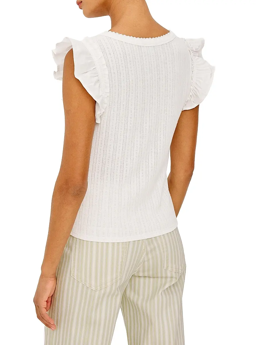 RAILS Women's Giovanna Pointelle-Knit Top | Thumbnail 4 RAILS Women's Giovanna Pointelle-Knit Top | Thumbnail 4