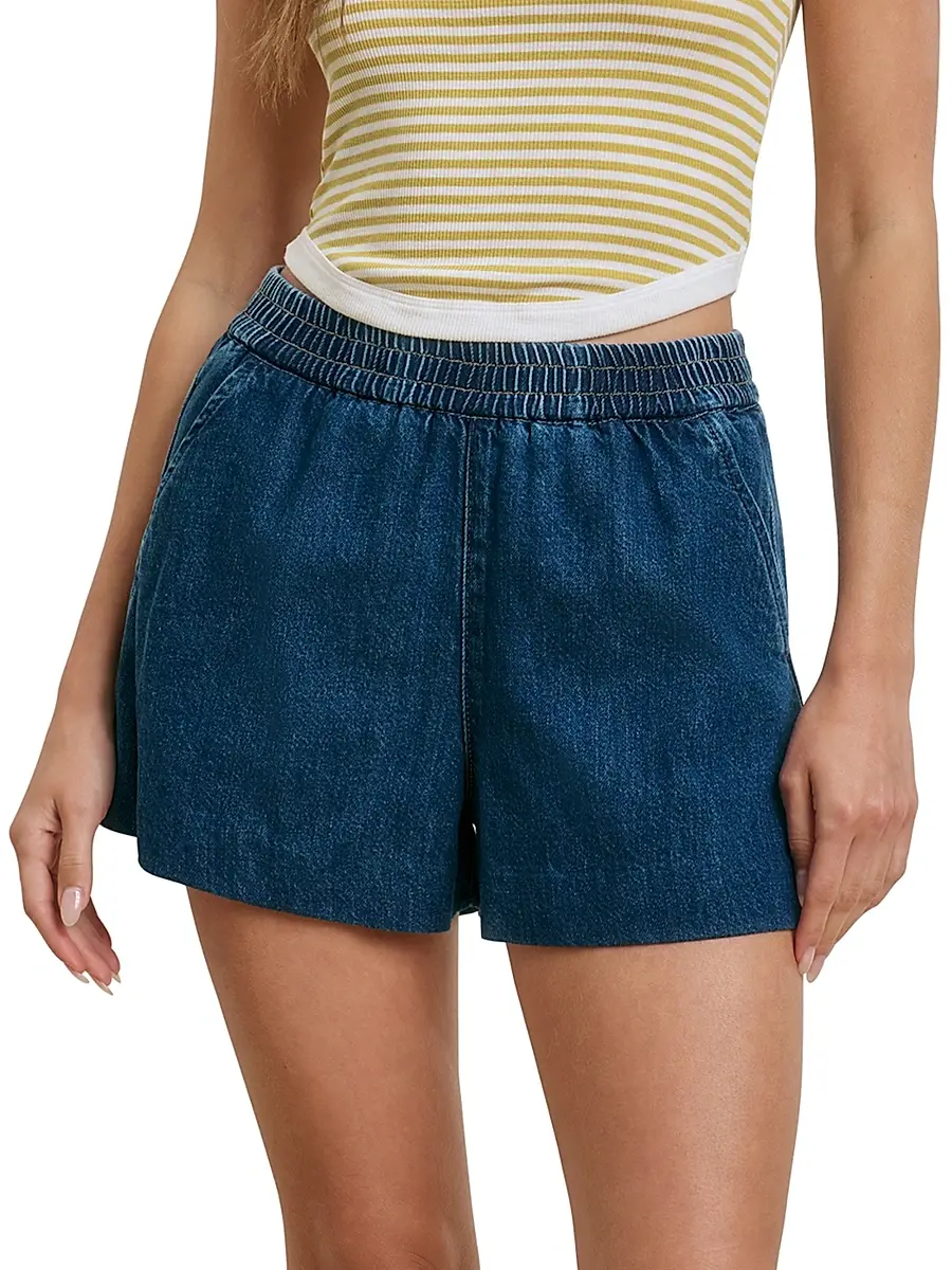 Favorite Daughter Women's The Malibu Denim Shorts | Thumbnail 4 Favorite Daughter Women's The Malibu Denim Shorts | Thumbnail 4