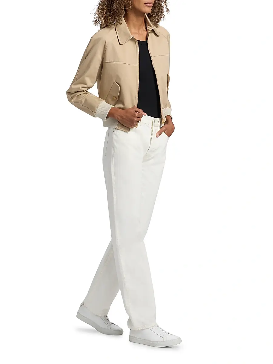 Nili Lotan Women's Saul Cotton Bomber Jacket | Thumbnail 2 Nili Lotan Women's Saul Cotton Bomber Jacket | Thumbnail 2
