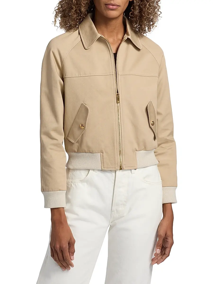 Nili Lotan Women's Saul Cotton Bomber Jacket | Thumbnail 3 Nili Lotan Women's Saul Cotton Bomber Jacket | Thumbnail 3