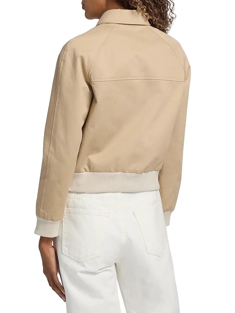 Nili Lotan Women's Saul Cotton Bomber Jacket | Thumbnail 5 Nili Lotan Women's Saul Cotton Bomber Jacket | Thumbnail 5