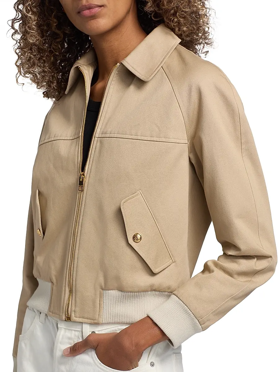 Nili Lotan Women's Saul Cotton Bomber Jacket | Thumbnail 6 Nili Lotan Women's Saul Cotton Bomber Jacket | Thumbnail 6