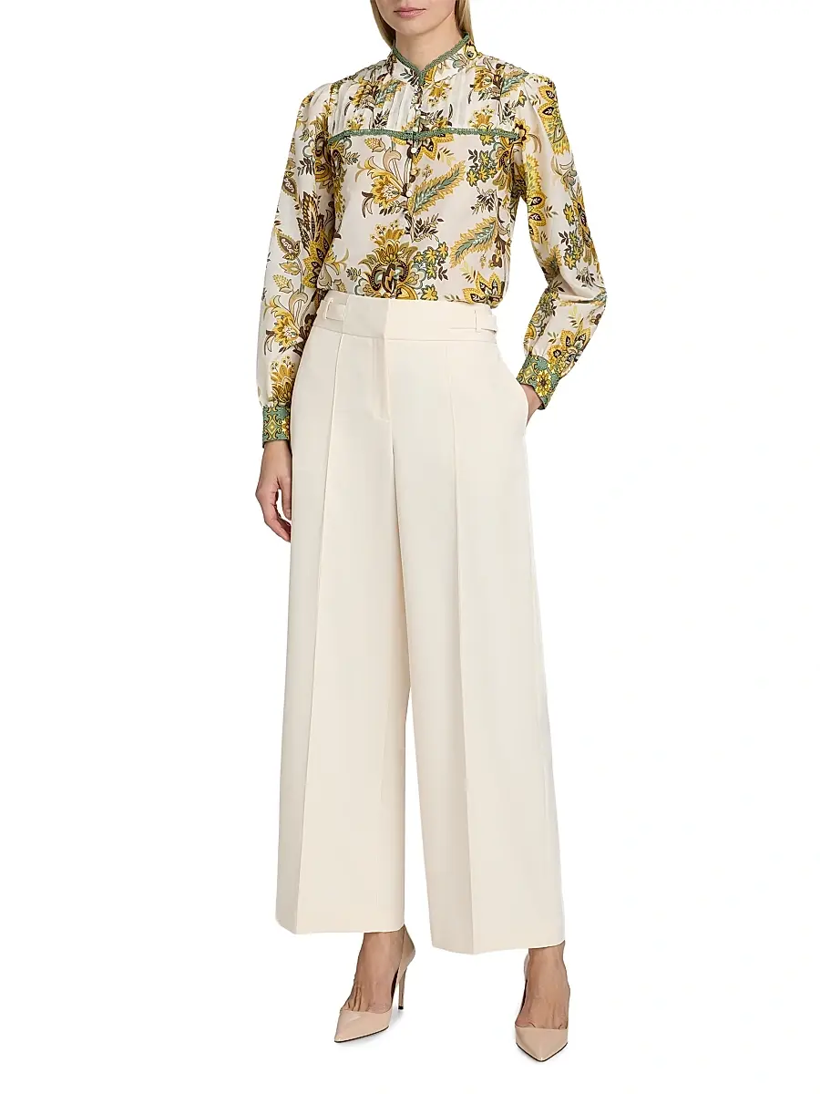 Elie Tahari Women's The Leah Wide-Leg Pants | Thumbnail 2 Elie Tahari Women's The Leah Wide-Leg Pants | Thumbnail 2