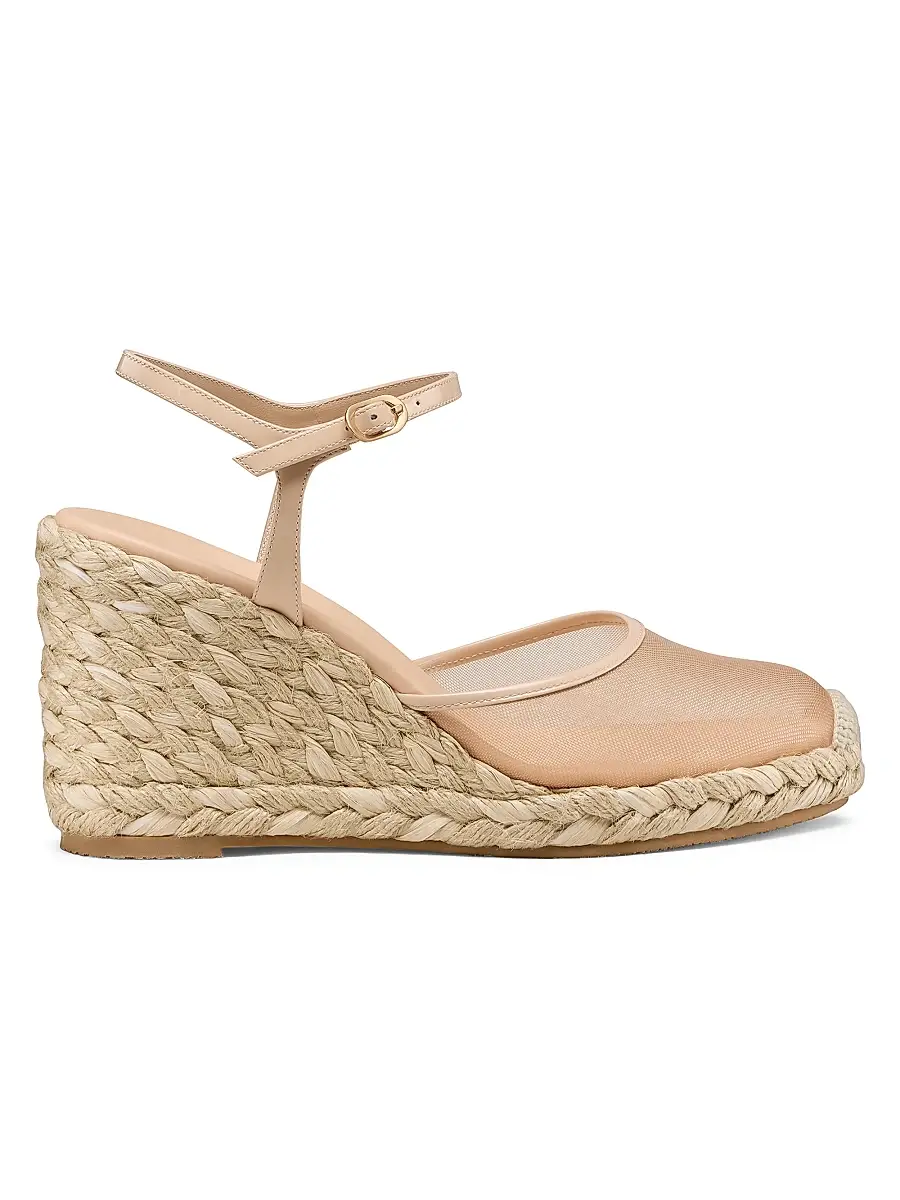 Stuart Weitzman Women's Bareitall Espadrille Wedges - Barely Beige | Image 1 Stuart Weitzman Women's Bareitall Espadrille Wedges - Barely Beige | Image 1
