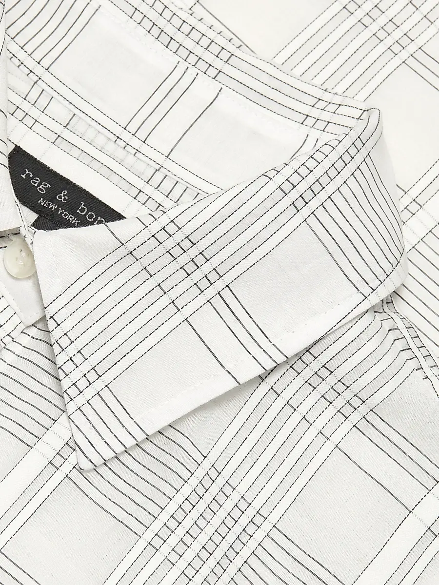 rag & bone Women's Connie Plaid Cotton-Silk Short-Sleeve Shirt | Thumbnail 7 rag & bone Women's Connie Plaid Cotton-Silk Short-Sleeve Shirt | Thumbnail 7