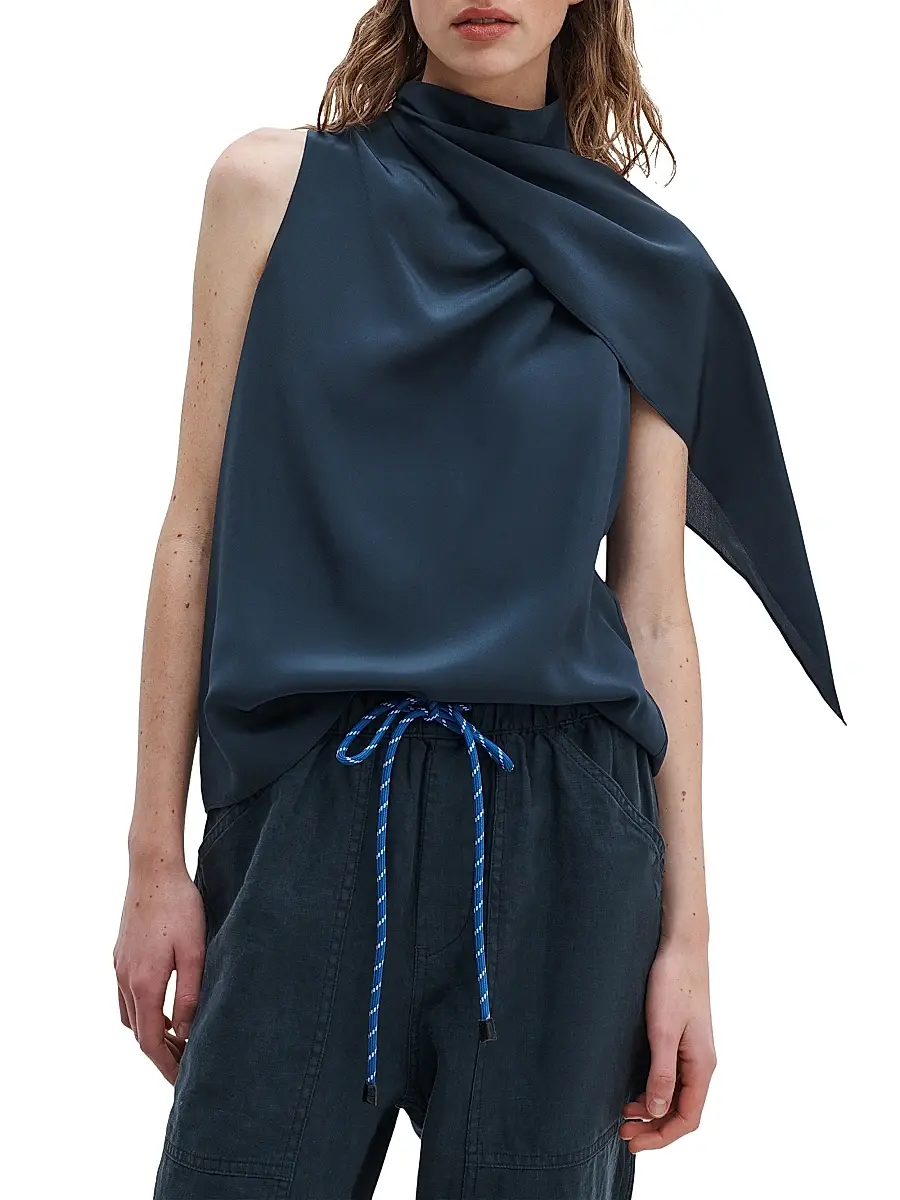 rag & bone Women's Adela Scarf Silk Top | Thumbnail 3 rag & bone Women's Adela Scarf Silk Top | Thumbnail 3