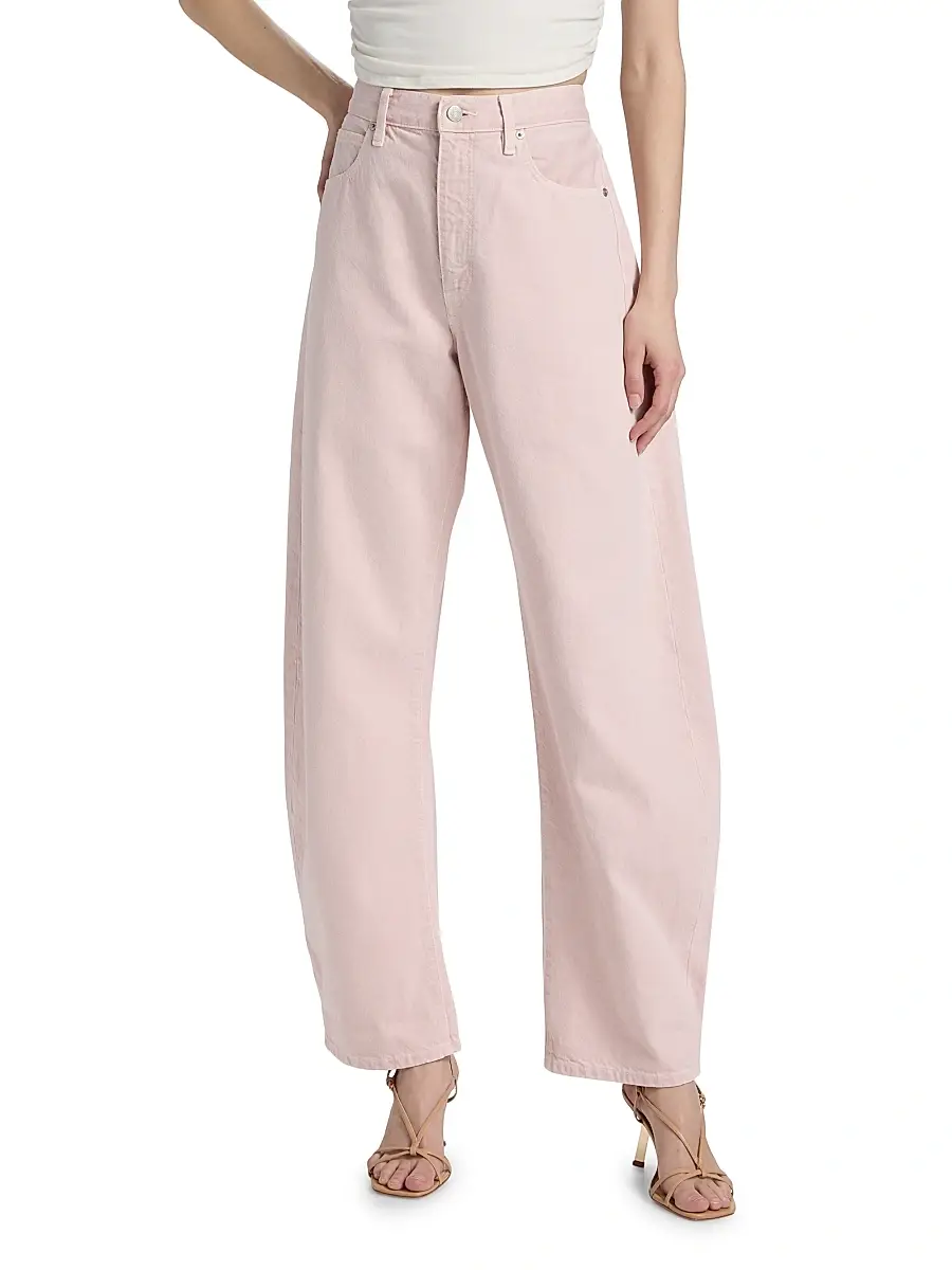 Frame Women's The Bubble Cotton Barrel-Leg Jeans | Thumbnail 3