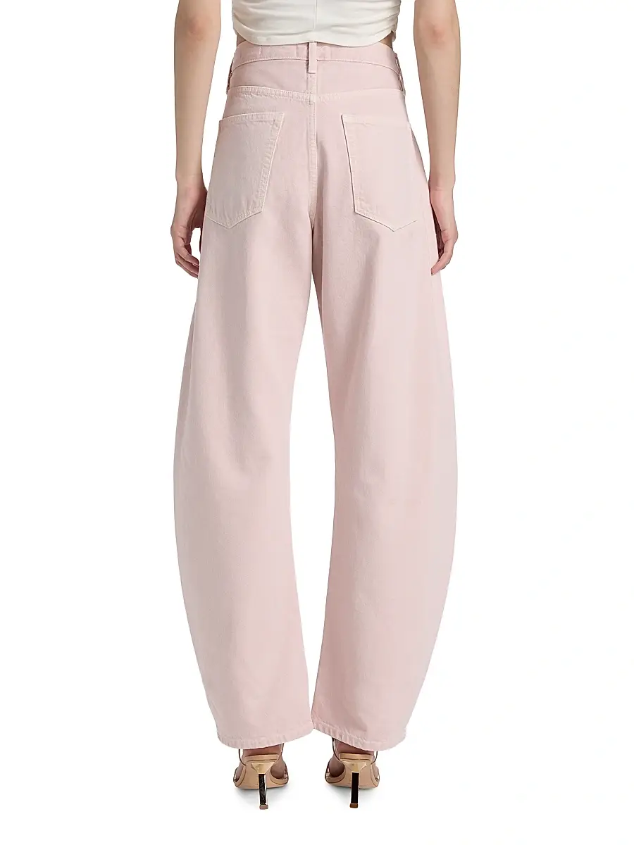 Frame Women's The Bubble Cotton Barrel-Leg Jeans | Thumbnail 5