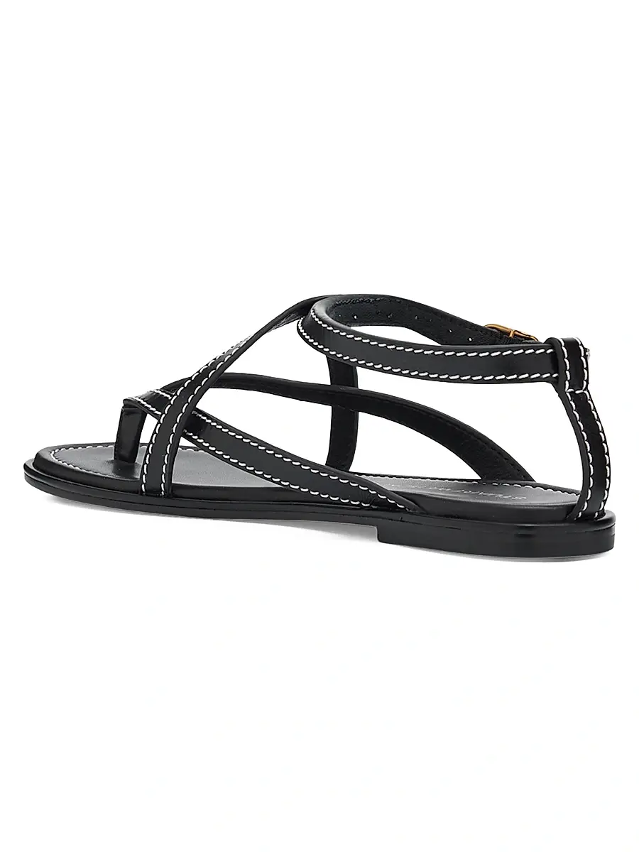 Stuart Weitzman Women's Park Leather Sandals | Thumbnail 4