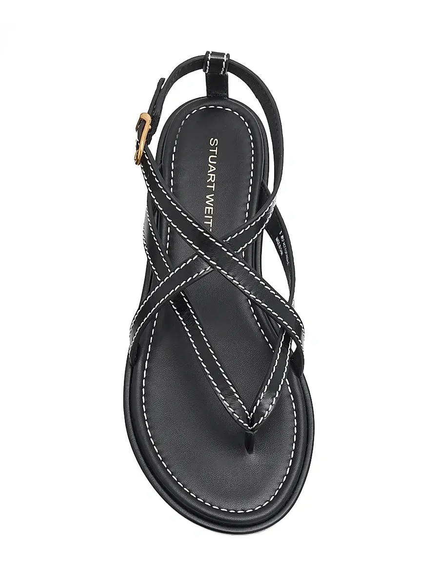 Stuart Weitzman Women's Park Leather Sandals | Thumbnail 5