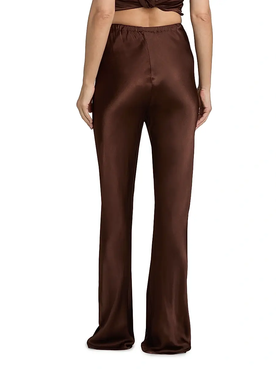 LAMARQUE Women's Emile Satin Relaxed-Fit Pants | Thumbnail 5 LAMARQUE Women's Emile Satin Relaxed-Fit Pants | Thumbnail 5