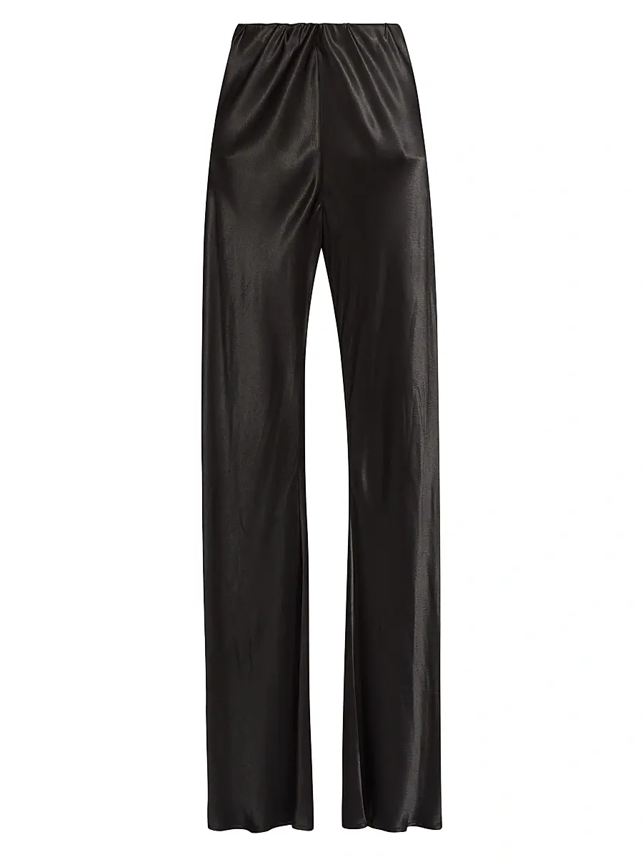 LAMARQUE Women's Emile Satin Relaxed-Fit Pants - Black - Size XS | Image 1 LAMARQUE Women's Emile Satin Relaxed-Fit Pants - Black - Size XS | Image 1