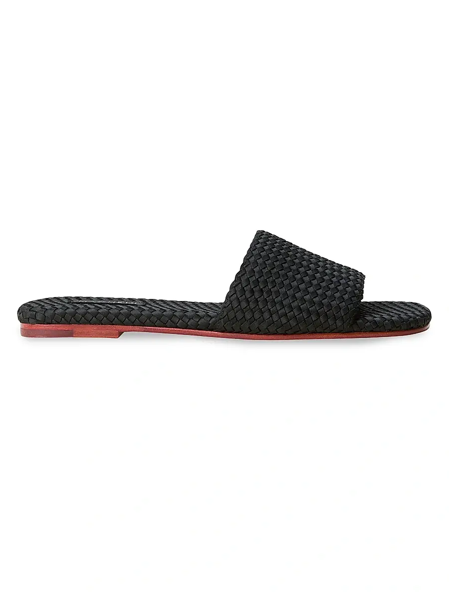 Naghedi Women's St. Barths Slide Sandals - Onyx - Size 11 | Image 1 Naghedi Women's St. Barths Slide Sandals - Onyx - Size 11 | Image 1