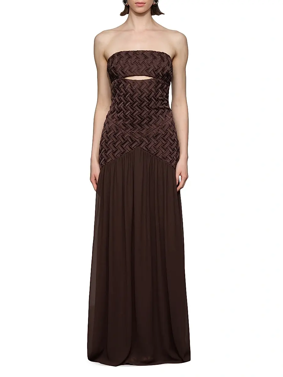 Et Ochs Women's Amara Woven Strapless Gown | Thumbnail 2 Et Ochs Women's Amara Woven Strapless Gown | Thumbnail 2