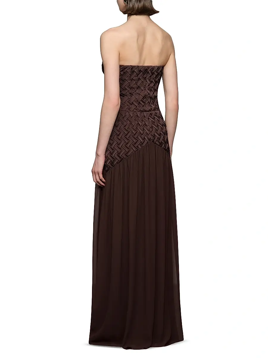 Et Ochs Women's Amara Woven Strapless Gown | Thumbnail 5 Et Ochs Women's Amara Woven Strapless Gown | Thumbnail 5