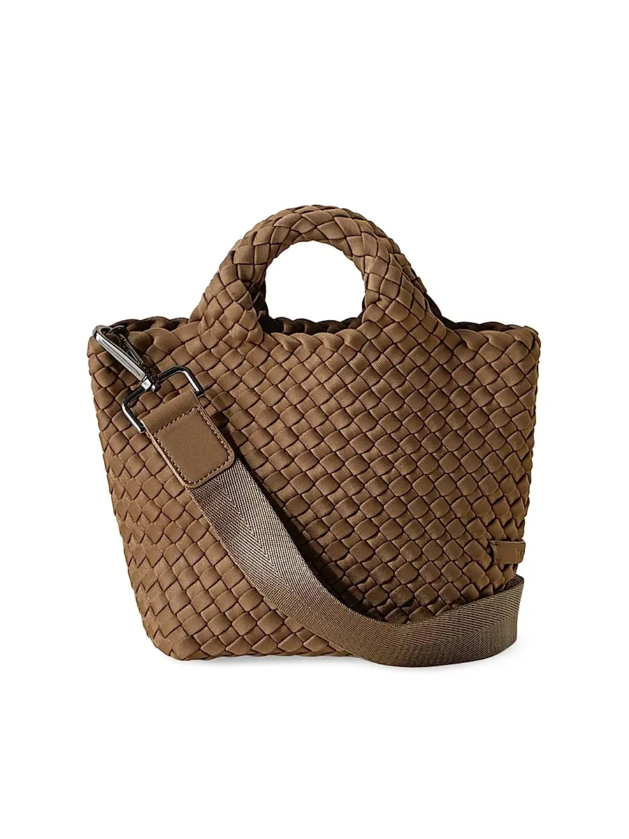 Naghedi Women's St. Barths Petit Tote Bag - Mink | Image 1 Naghedi Women's St. Barths Petit Tote Bag - Mink | Image 1
