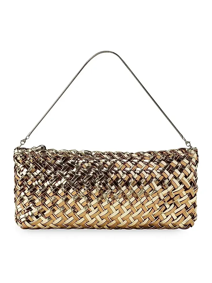 Women's Gala Double Weave Metallic Clutch Bag Women's Gala Double Weave Metallic Clutch Bag