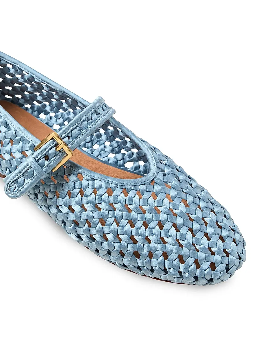 Naghedi Women's Sydney Satin Mary Jane Flats | Thumbnail 3 Naghedi Women's Sydney Satin Mary Jane Flats | Thumbnail 3