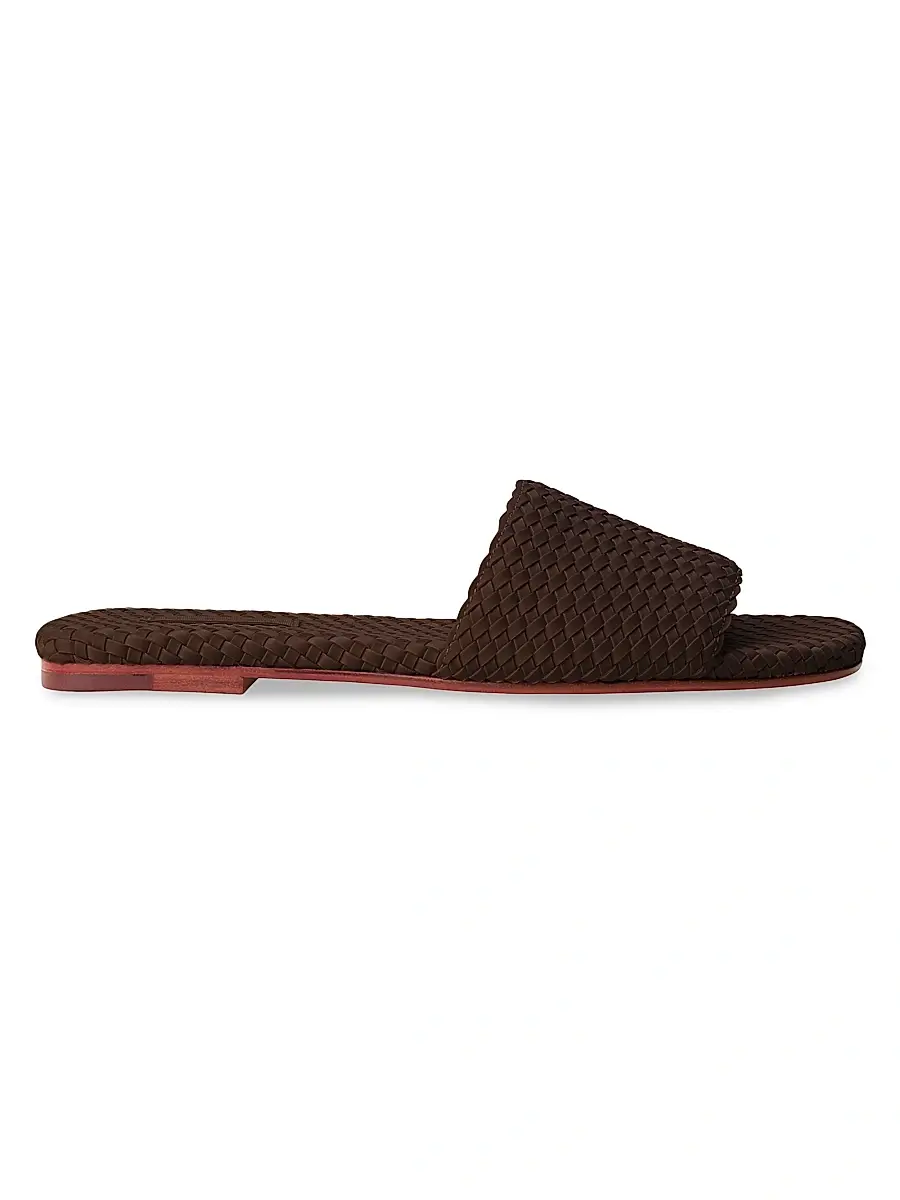 Naghedi Women's St. Barths Slide Sandals - Chocolate - Size 5 | Image 1 Naghedi Women's St. Barths Slide Sandals - Chocolate - Size 5 | Image 1