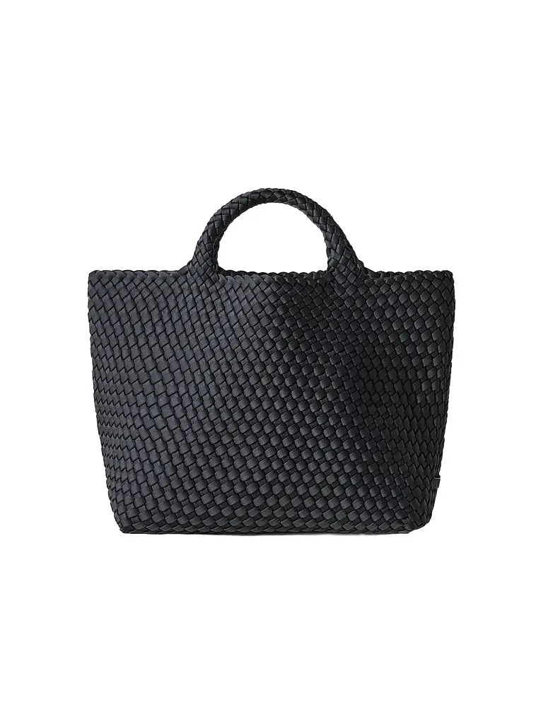 Naghedi Women's St. Barths Medium Tote Bag - Onyx | Image 1 Naghedi Women's St. Barths Medium Tote Bag - Onyx | Image 1