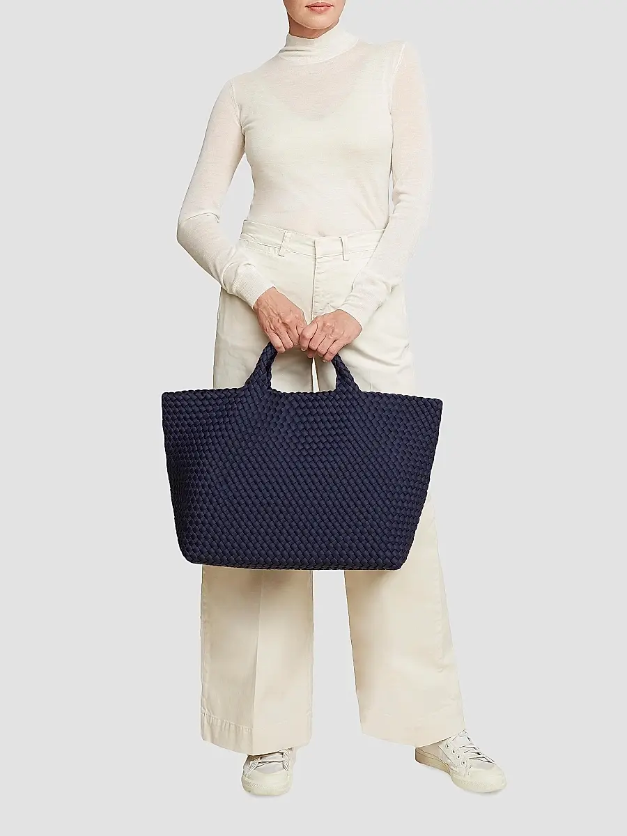 Naghedi Women's St. Barths Large Tote Bag - Ink Blue | Thumbnail 2 Naghedi Women's St. Barths Large Tote Bag - Ink Blue | Thumbnail 2