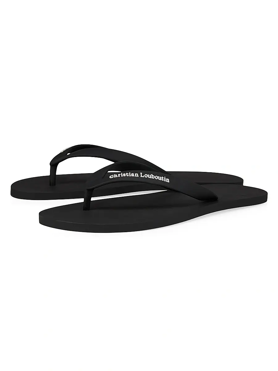 Christian Louboutin Men's Summer Rubber Thong Sandals | Thumbnail 2 Christian Louboutin Men's Summer Rubber Thong Sandals | Thumbnail 2
