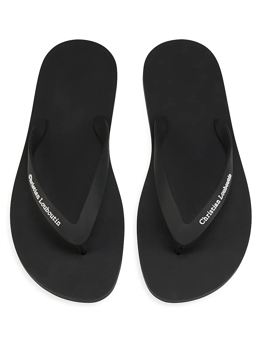 Christian Louboutin Men's Summer Rubber Thong Sandals | Thumbnail 4 Christian Louboutin Men's Summer Rubber Thong Sandals | Thumbnail 4