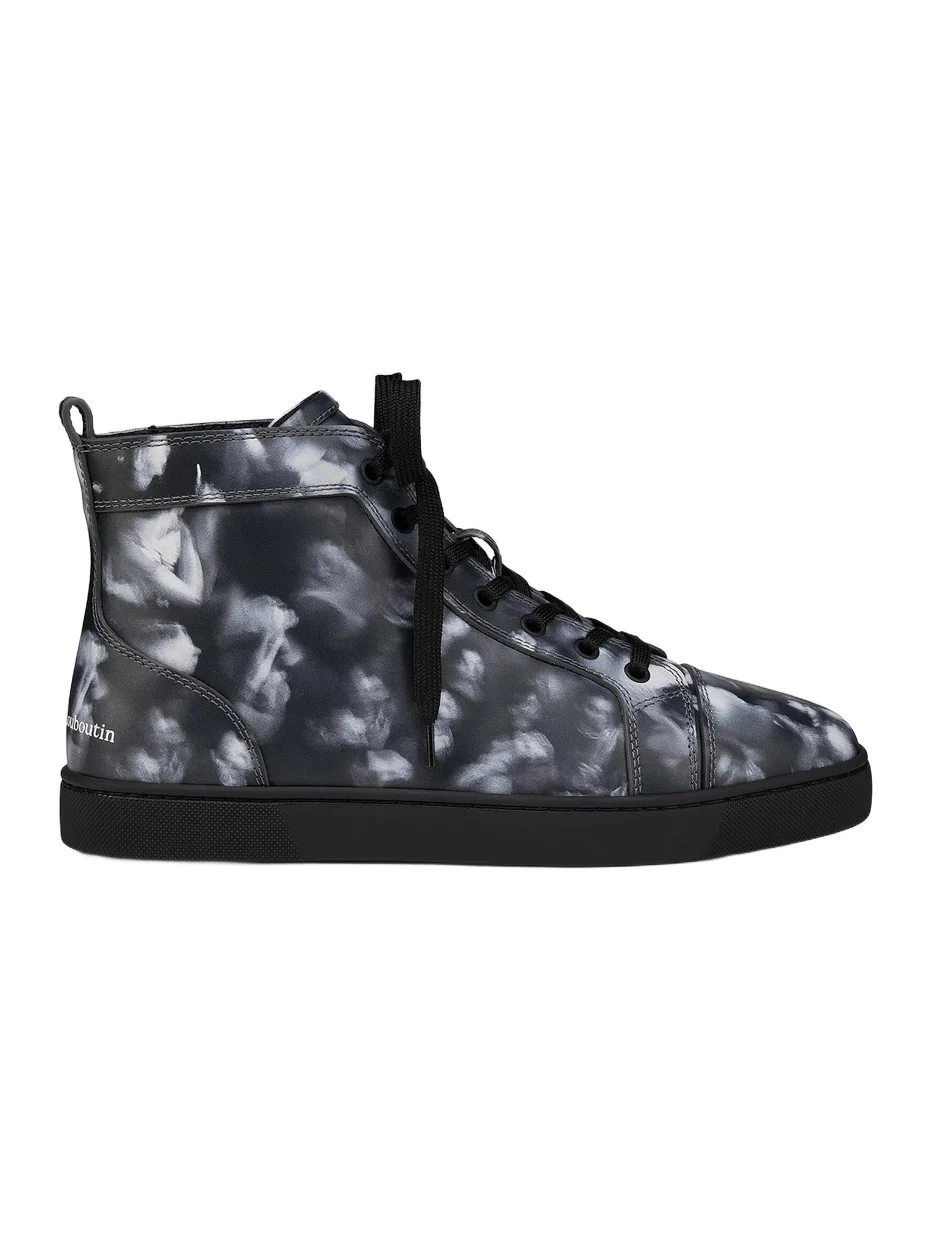 Men's Louis Canopy Leather High-Top Sneakers Men's Louis Canopy Leather High-Top Sneakers