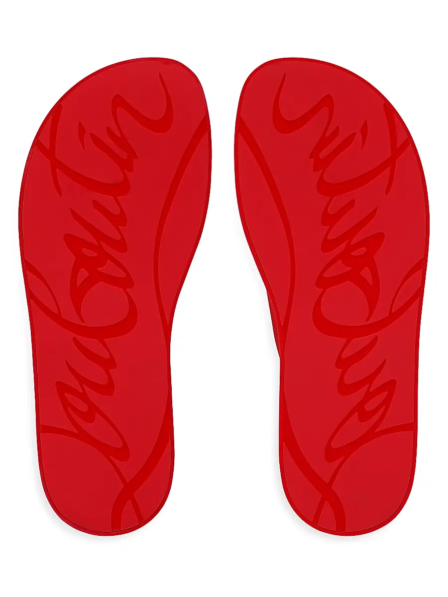 Christian Louboutin Men's Summer Rubber Thong Sandals | Thumbnail 5