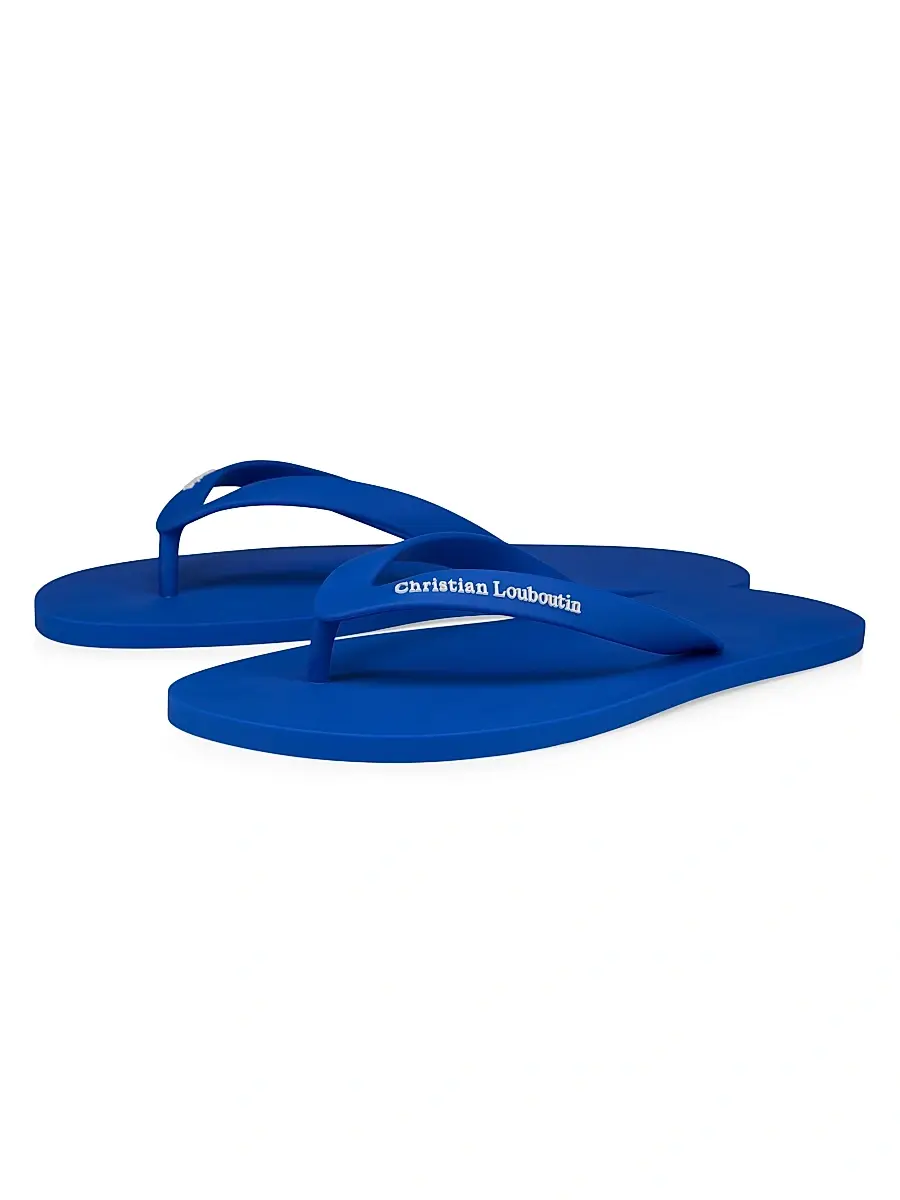 Christian Louboutin Men's Summer Rubber Thong Sandals | Thumbnail 2