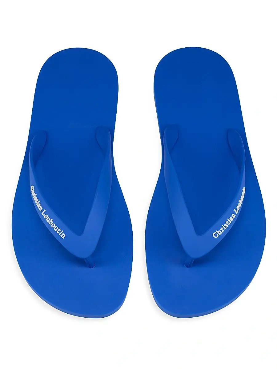 Christian Louboutin Men's Summer Rubber Thong Sandals | Thumbnail 4