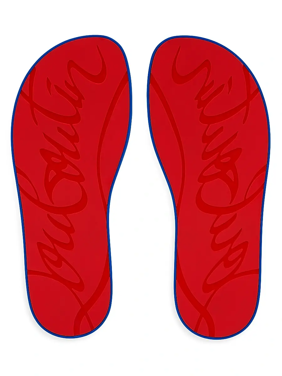 Christian Louboutin Men's Summer Rubber Thong Sandals | Thumbnail 5