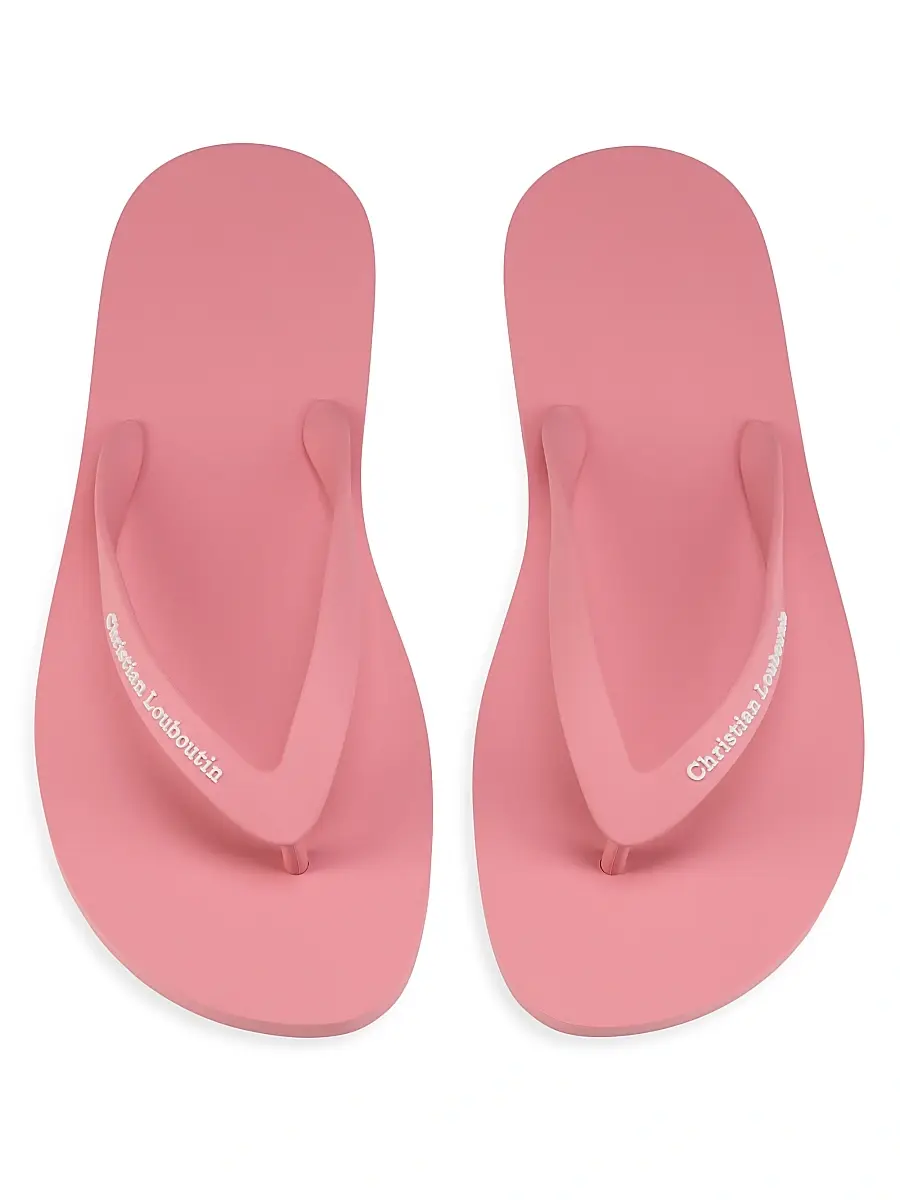 Christian Louboutin Men's Summer Rubber Thong Sandals | Thumbnail 4