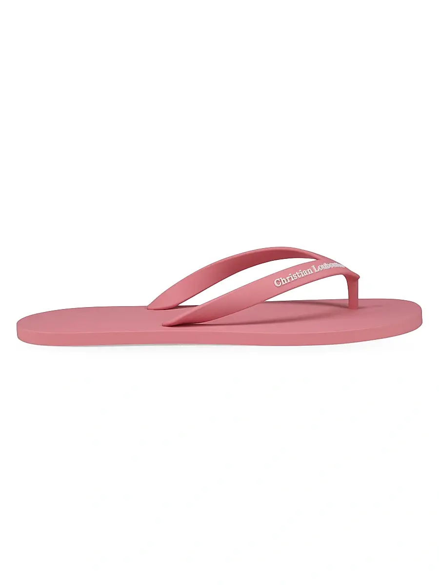Christian Louboutin Men's Summer Rubber Thong Sandals - Bon Bon - Size 13 | Image 1 Christian Louboutin Men's Summer Rubber Thong Sandals - Bon Bon - Size 13 | Image 1