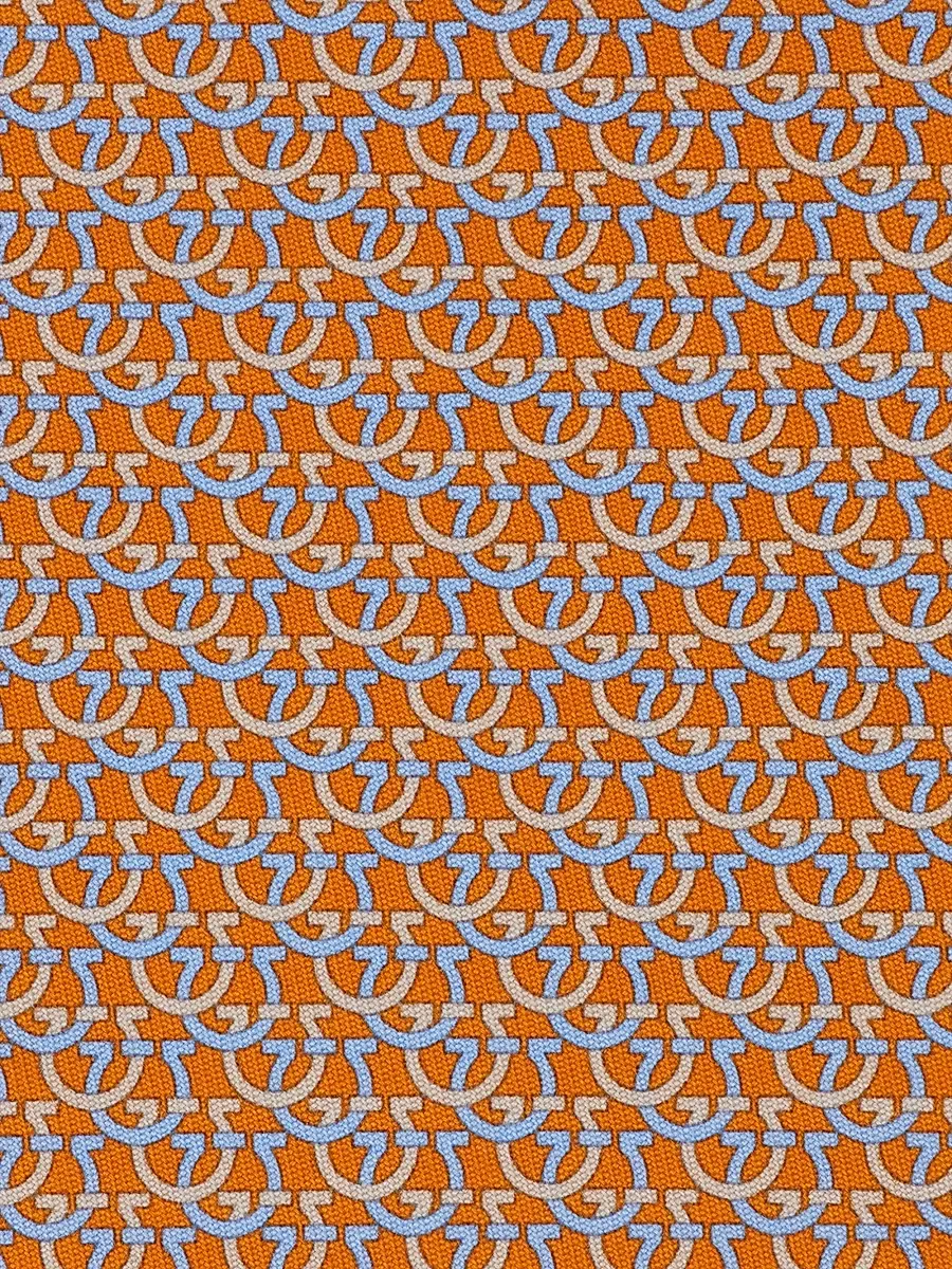Ferragamo Men's Cerchio Silk Tie | Thumbnail 4 Ferragamo Men's Cerchio Silk Tie | Thumbnail 4