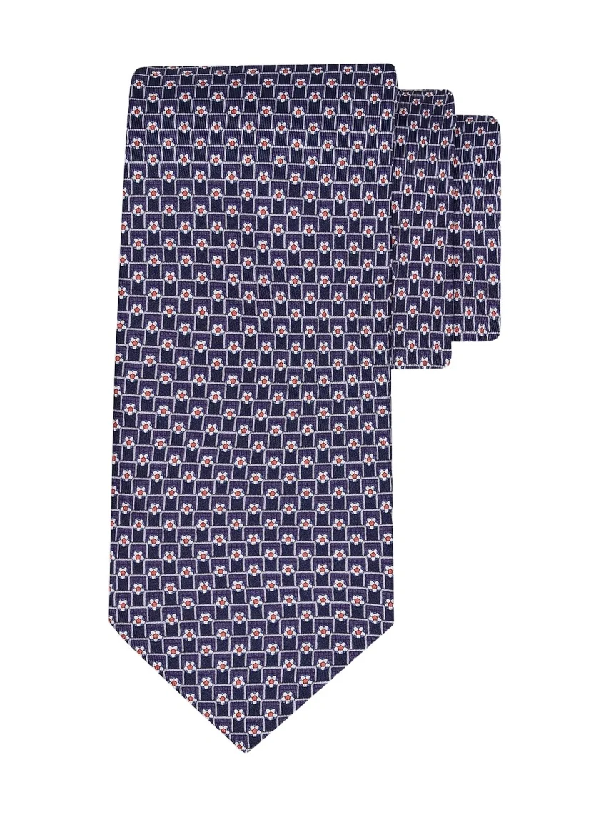 Ferragamo Men's Tournament Print Silk Tie