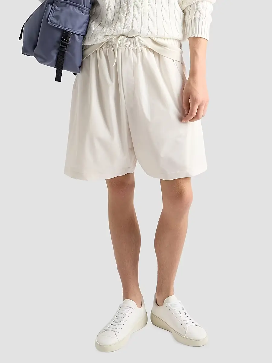 Prada Men's Re-Nylon Bermuda Shorts - White | Thumbnail 4