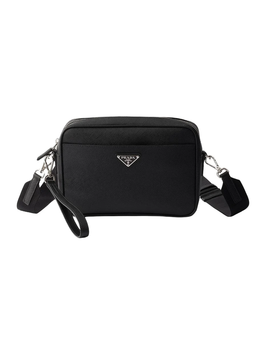 Prada Men's Saffiano Leather Shoulder Bag
