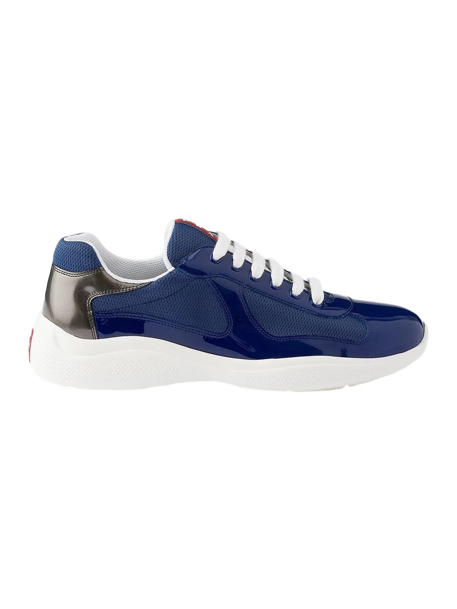 Men's Patent Leather and Technical Fabric America's Cup Sneakers Men's Patent Leather and Technical Fabric America's Cup Sneakers