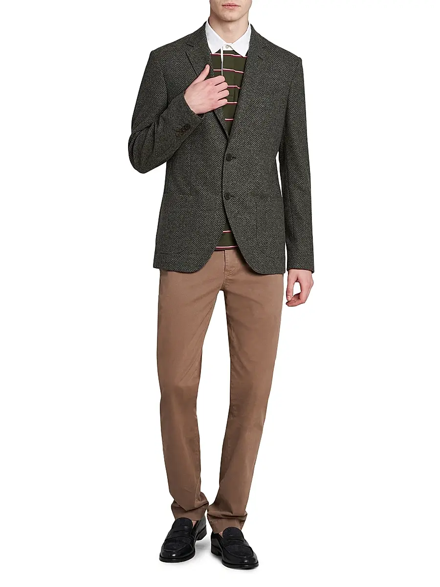 Etro Men's Herringbone Sport Coat | Thumbnail 2 Etro Men's Herringbone Sport Coat | Thumbnail 2