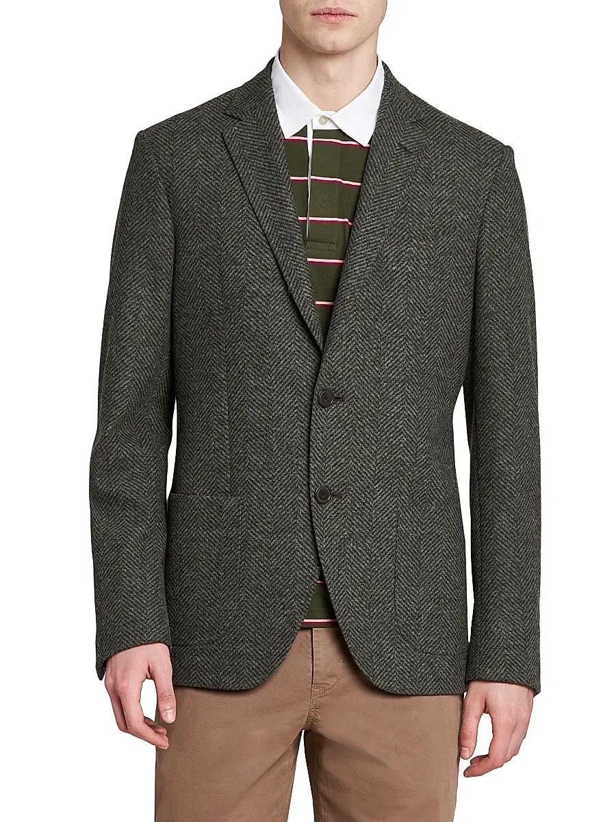Etro Men's Herringbone Sport Coat | Thumbnail 3 Etro Men's Herringbone Sport Coat | Thumbnail 3