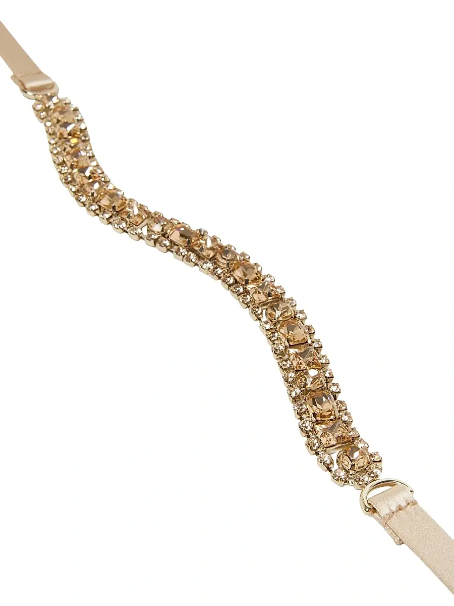 Max Mara Women's Bejewelled Satin Belt | Thumbnail 4 Max Mara Women's Bejewelled Satin Belt | Thumbnail 4