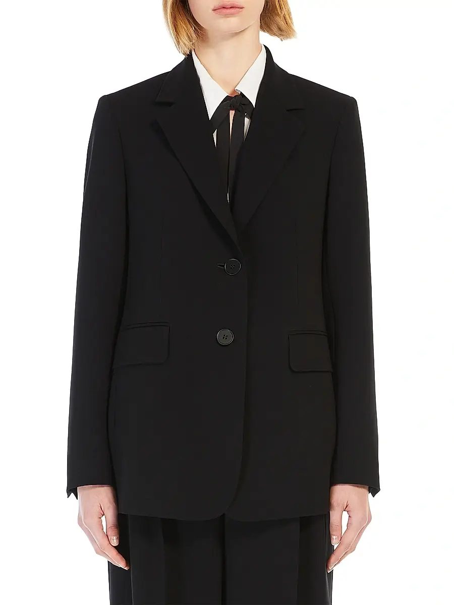 Max Mara Women's Single Breasted Cady Blazer | Thumbnail 2
