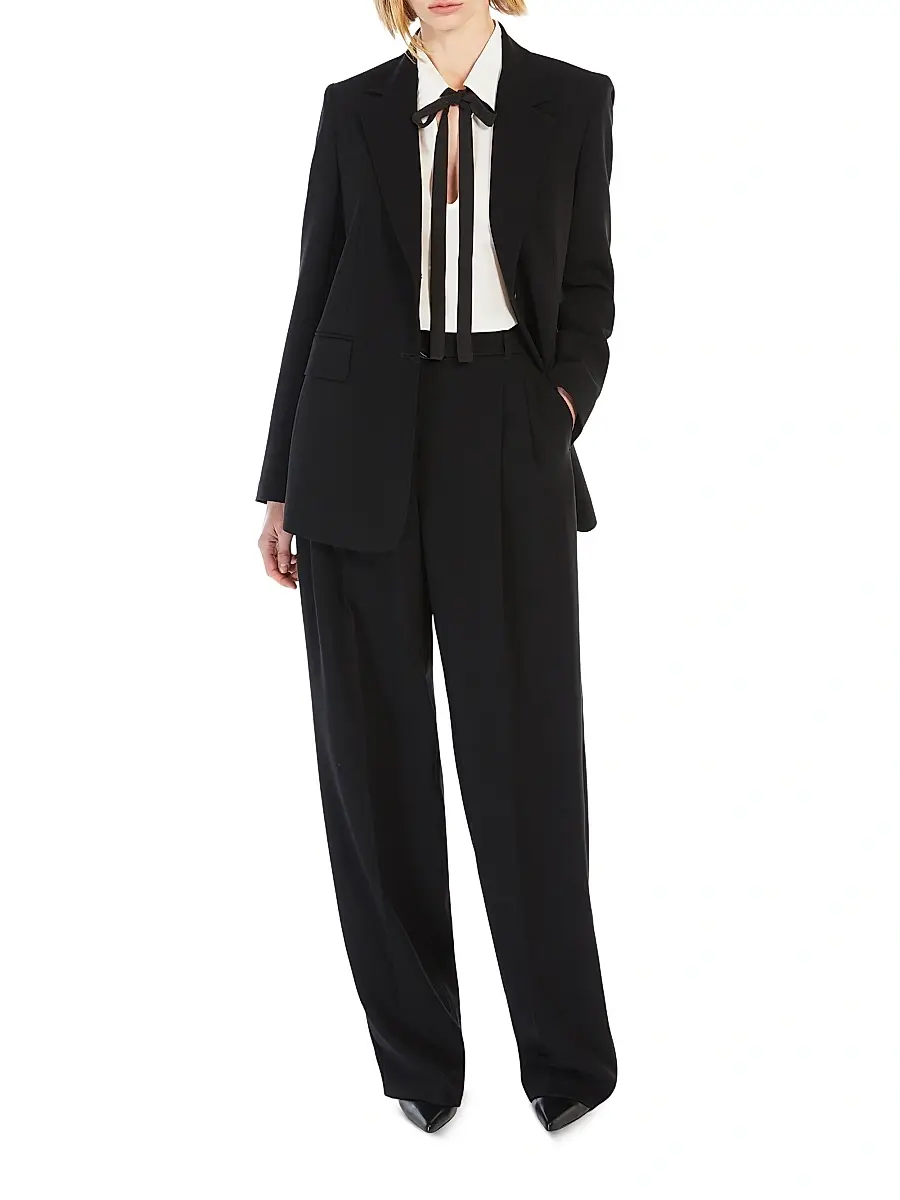 Max Mara Women's Single Breasted Cady Blazer | Thumbnail 4