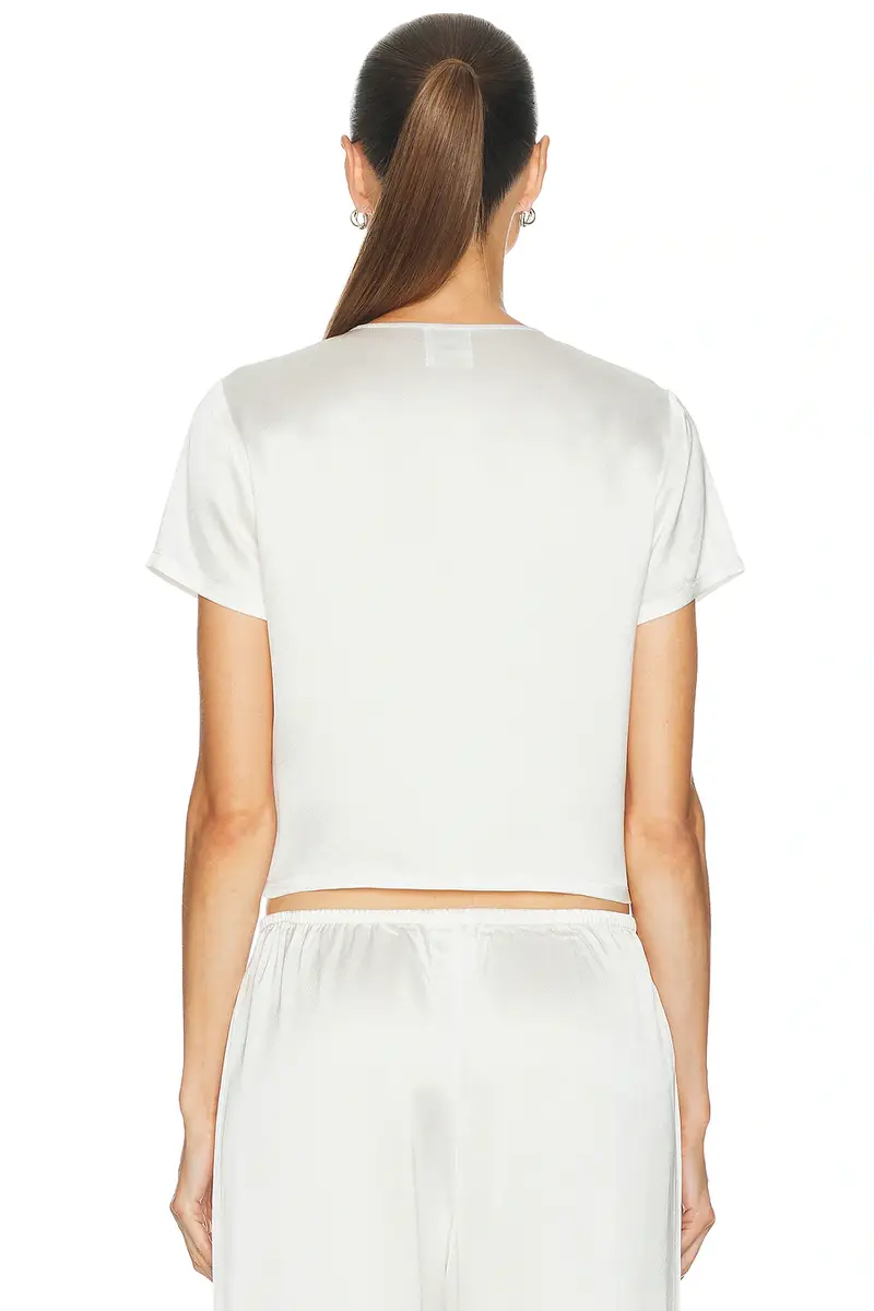 LESET Barb Short Sleeve Cardigan | Thumbnail 3 LESET Barb Short Sleeve Cardigan | Thumbnail 3
