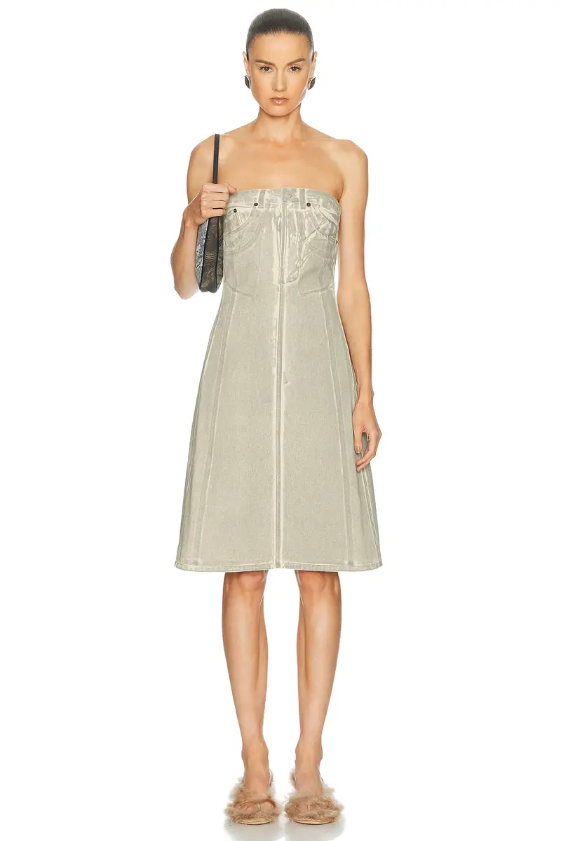 Acne Studios Dulta Lux Overprint Dress | Image 1 Acne Studios Dulta Lux Overprint Dress | Image 1